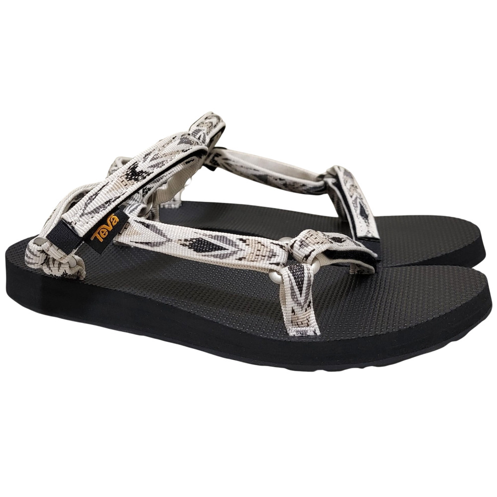 Teva Women Original Universal Slim Sport Sandals Size US 6 Archive Wings White